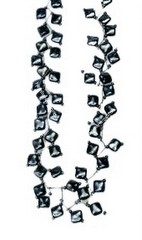 Necklace with square glass beads